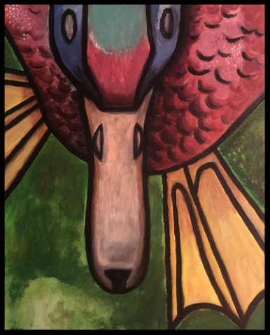 "Duck"  24" X 30"  acrylic on canvas